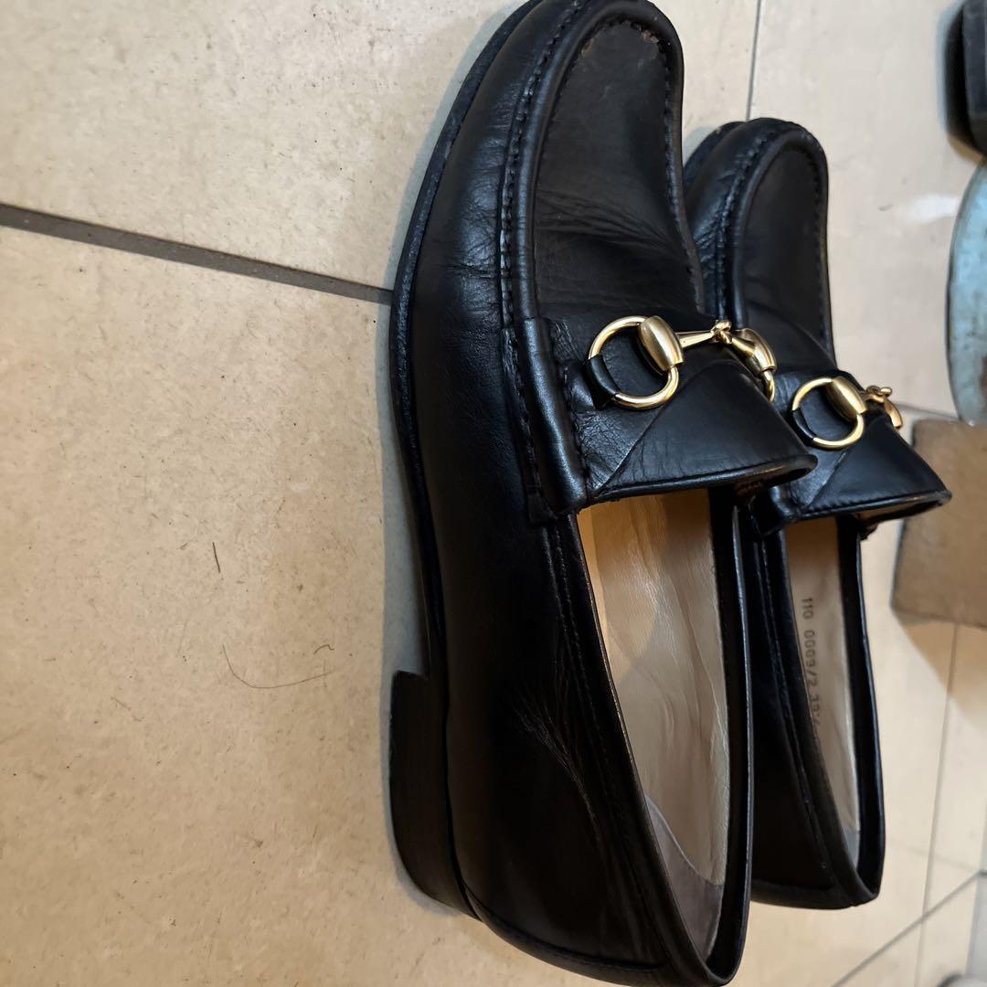 GUCCI☆ブラック　ビットローファー　サイズ39 1/2