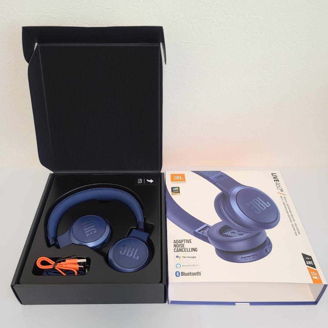☆JBL☆by HARMAN☆LIVE460NC☆ブルー☆ワイヤレスヘッドホン☆
