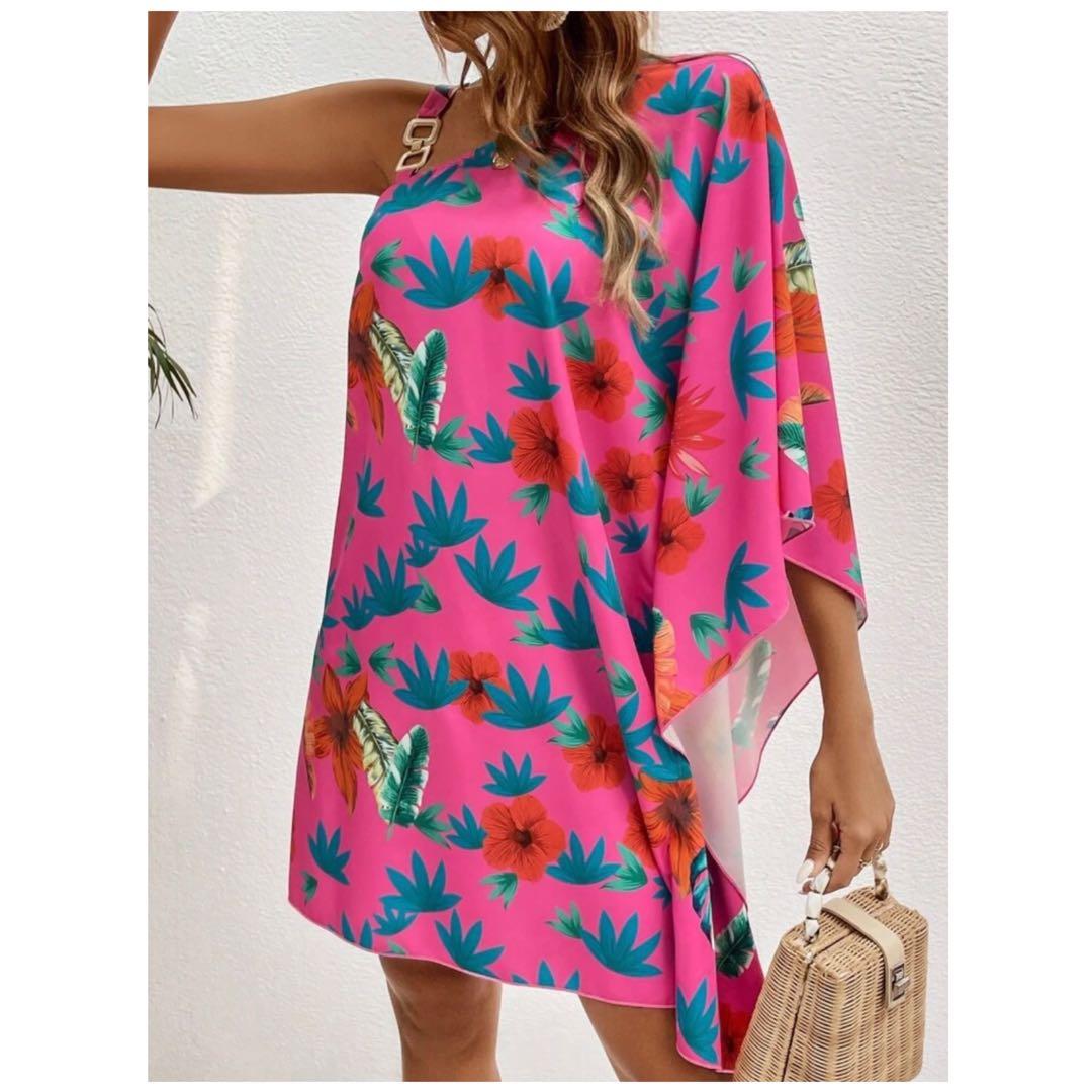 新品・未使用★花柄リゾートワンピース■送料無料