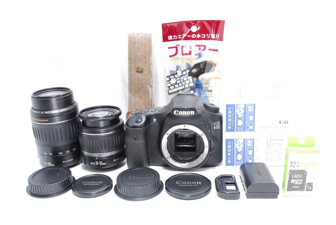 ❣本格仕様 Canon 60D❣ダブルレンズセット❣バリアングル液晶❣スマホ転送