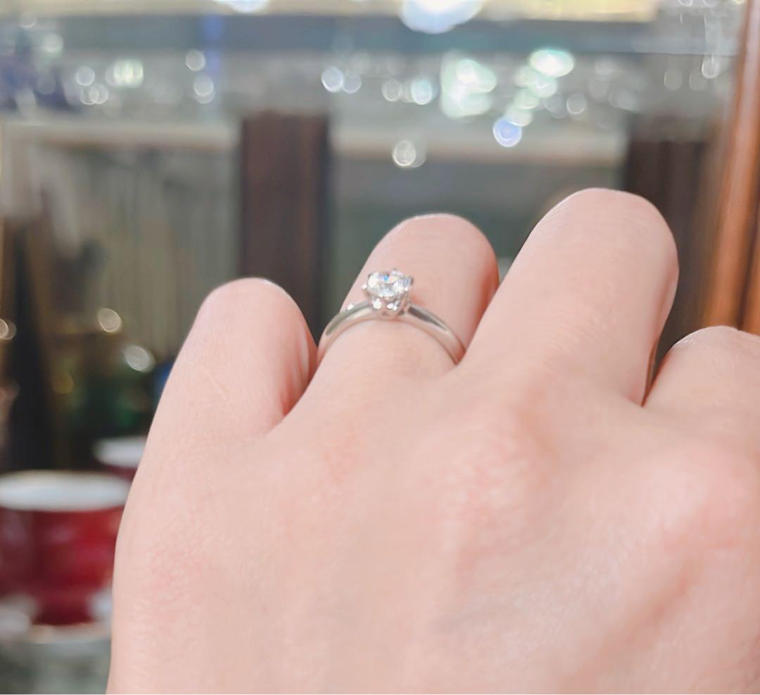 28万円鑑付天然ダイヤモンドVS-2 EX 0.340ct Pt900リング
