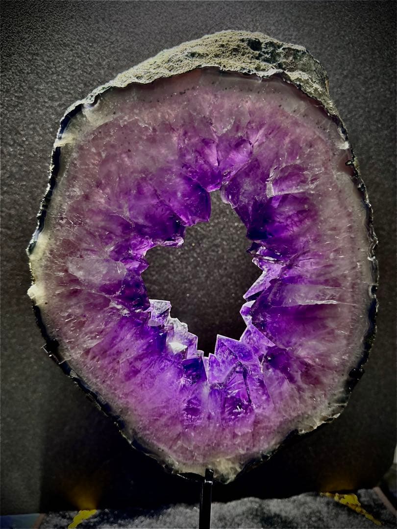 皇帝アメジスト スライス原石