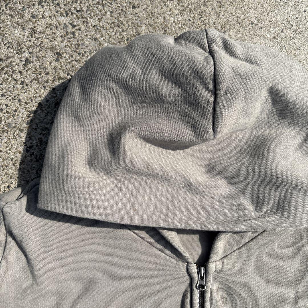 トップス yzy zip up hoodie dark gray L size