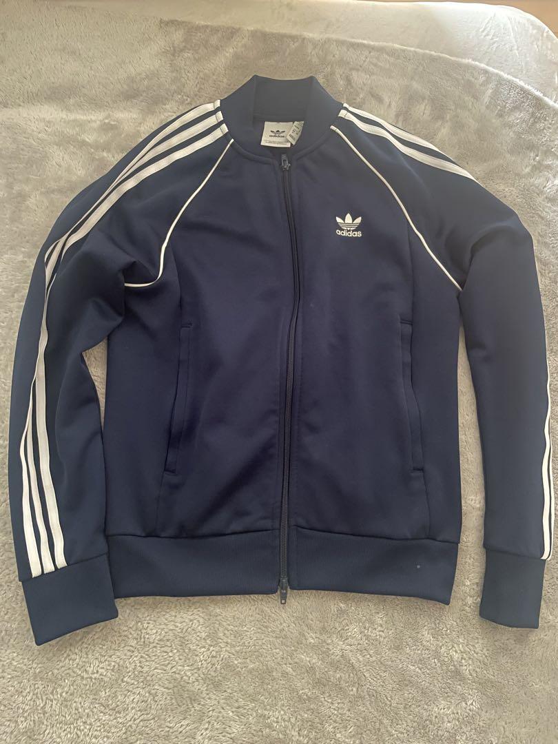 adidas ネイビー トラックジャケット 古着屋