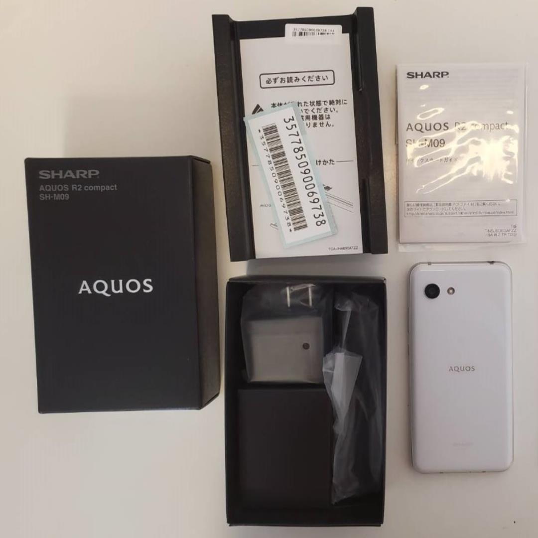 りします 値下げ SHARP AQUOS R2 compact ホワイト SIMフリー nIdqb-m93264230022 げしました