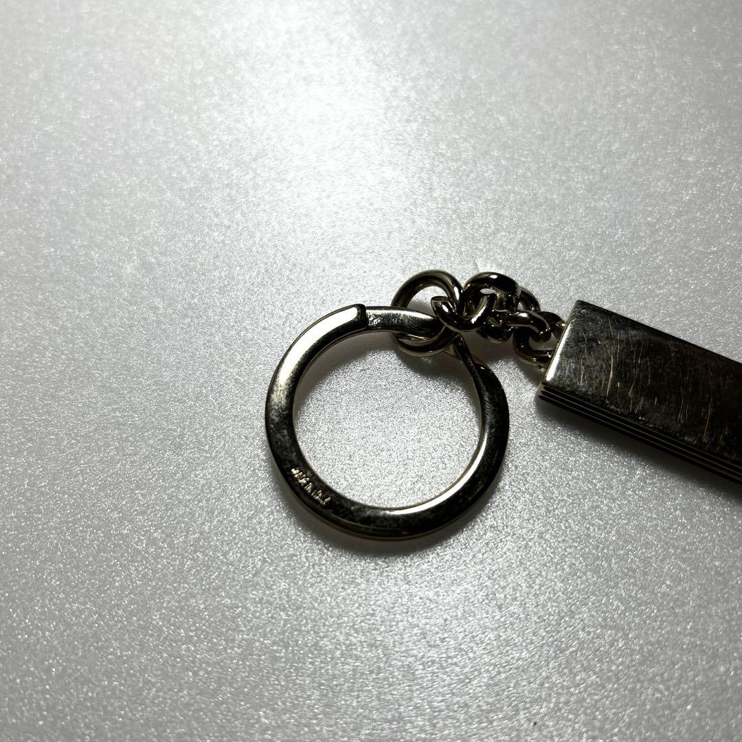 GUCCI ロゴ ゴールド スクエア型 キーホルダー キーリング アクセサリー