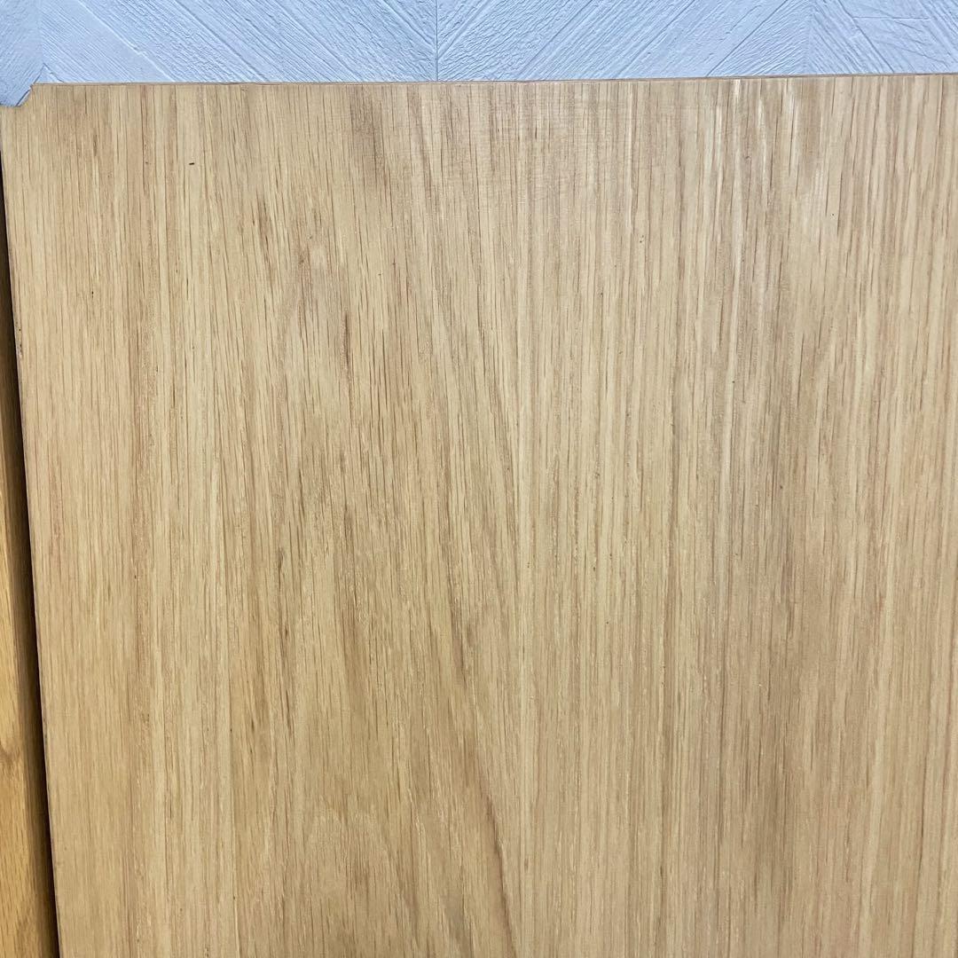 無印良品　ステンレスユニットシェルフ　追加棚　オーク材　板3枚　84cm