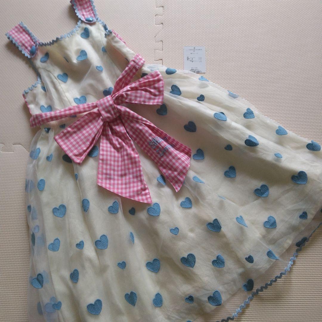 未使用⭐シャーリーテンプルハート刺繍ワンピース　140