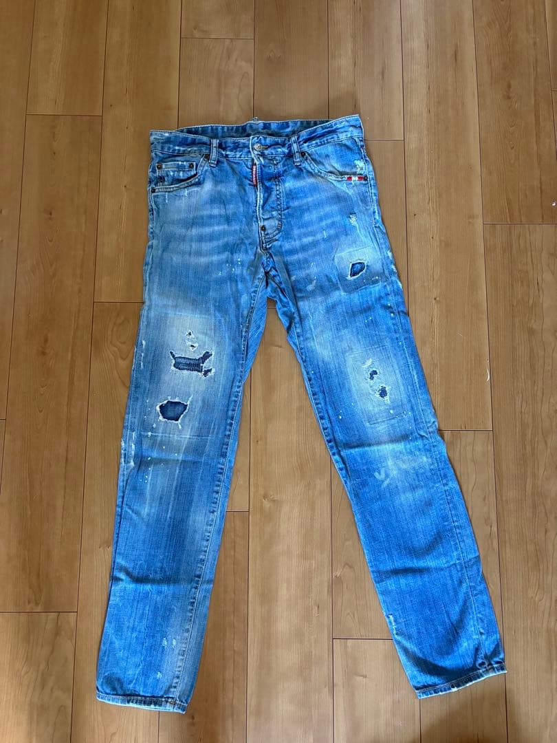 DSQUARED2 ディースクエアード2 リペア加工デニムパンツ メンズ M