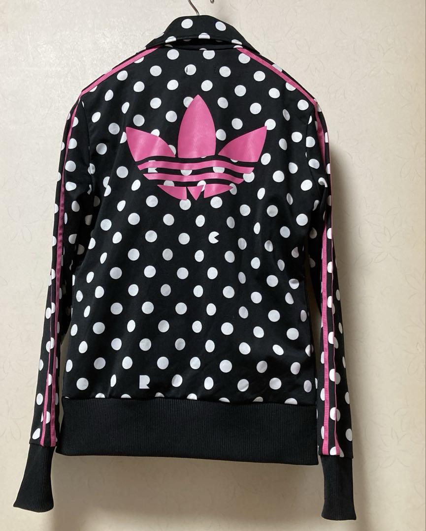 美品⭐︎アディダス　adidas　トラックジャケット　ドット柄　ピンク