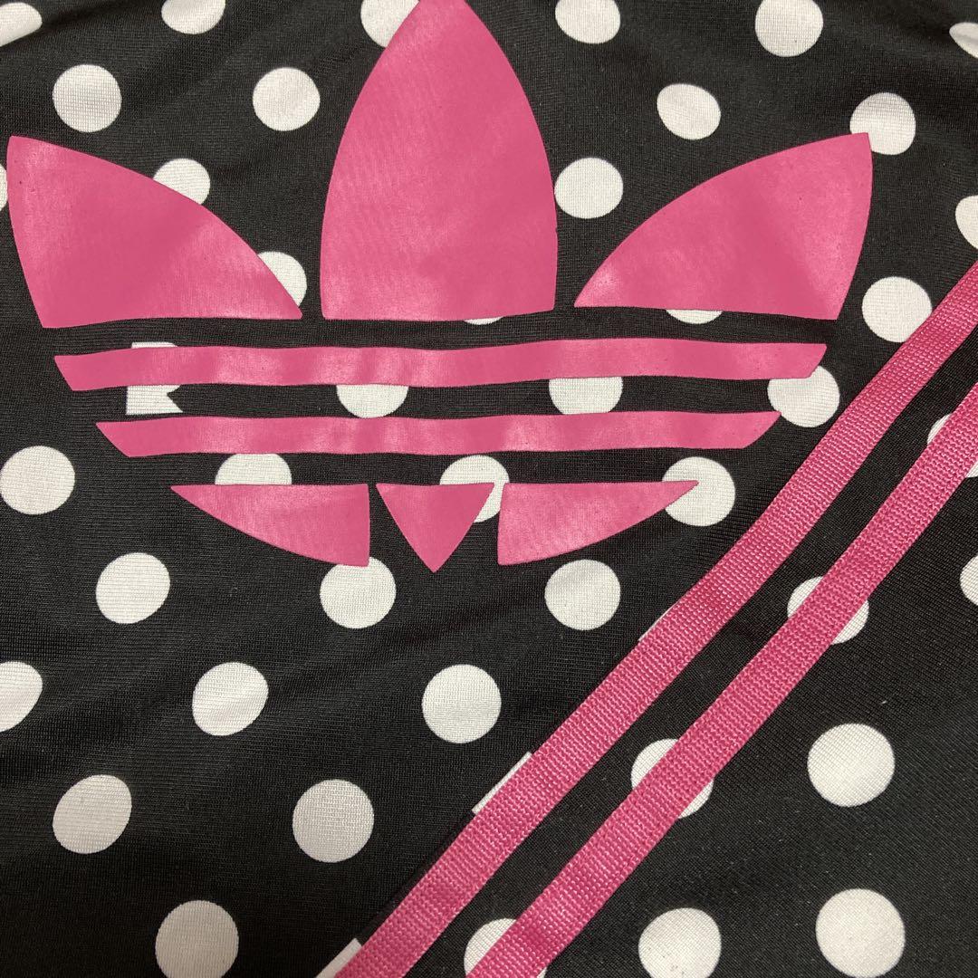 美品⭐︎アディダス　adidas　トラックジャケット　ドット柄　ピンク