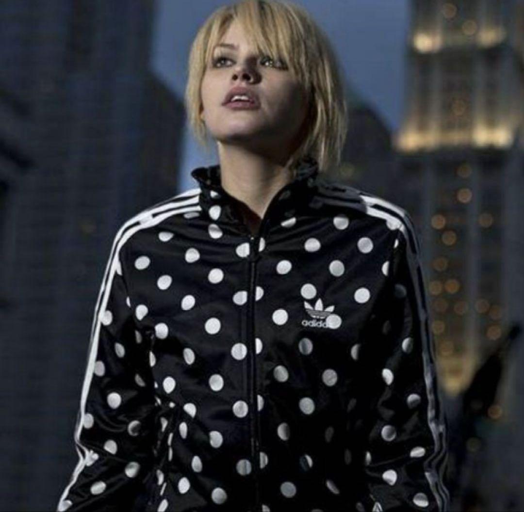 美品⭐︎アディダス　adidas　トラックジャケット　ドット柄　ピンク