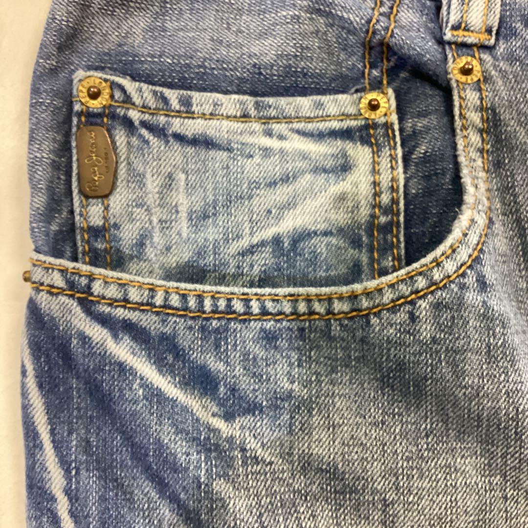 USA 古着 pege デニムパンツ ワイド バギー グランジ フェード Y2K