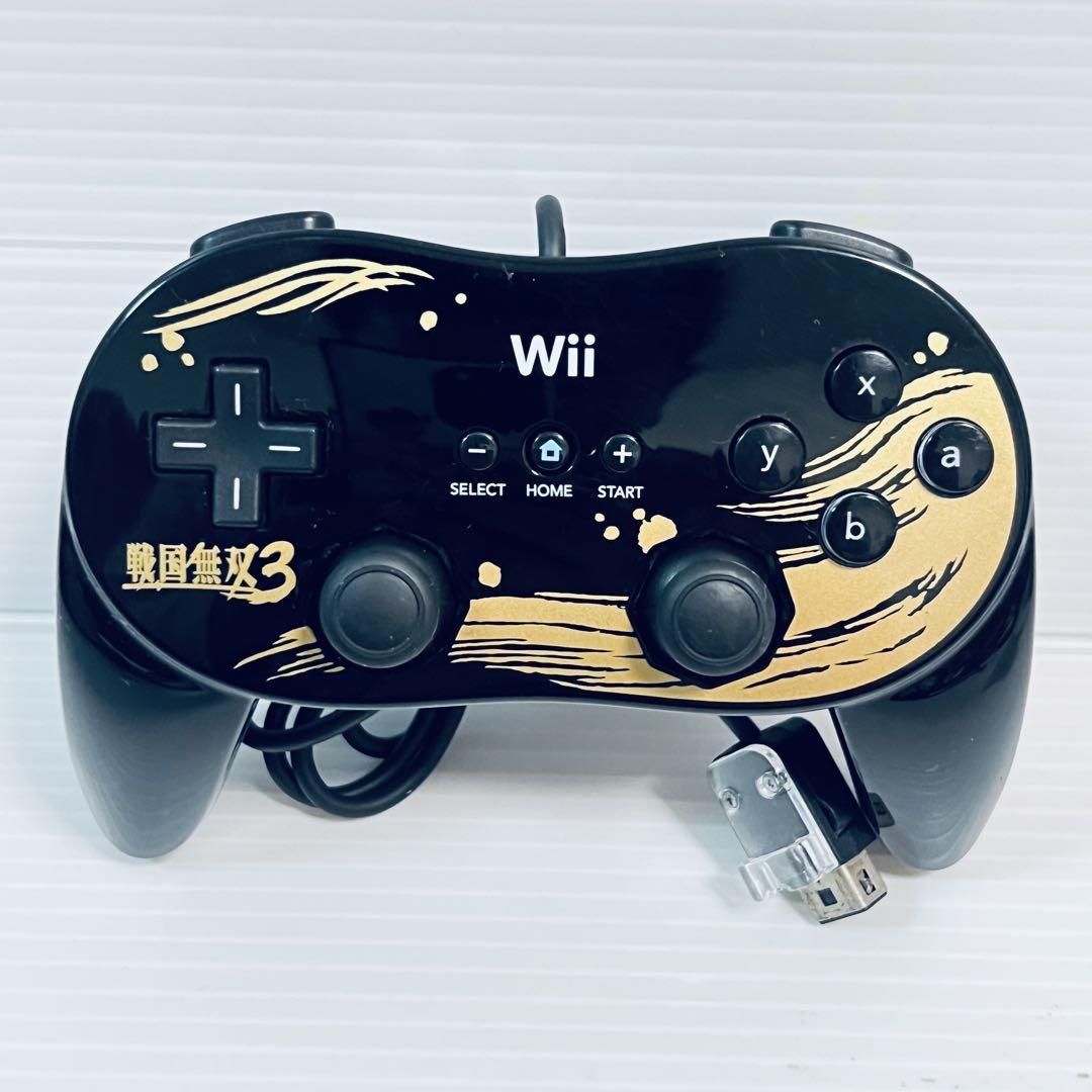 Wii 限定版　戦国無双3  特製クラシックコントローラープロ付き　ソフトなし Wii クラシックコントローラーPRO 戦国無双3 モデル - メルカリ