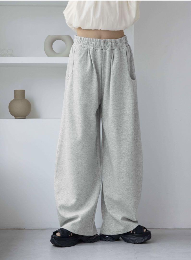 【接触冷感】スウェットコクーンタックパンツ　ジーナシス　新品未使用　今季新作
