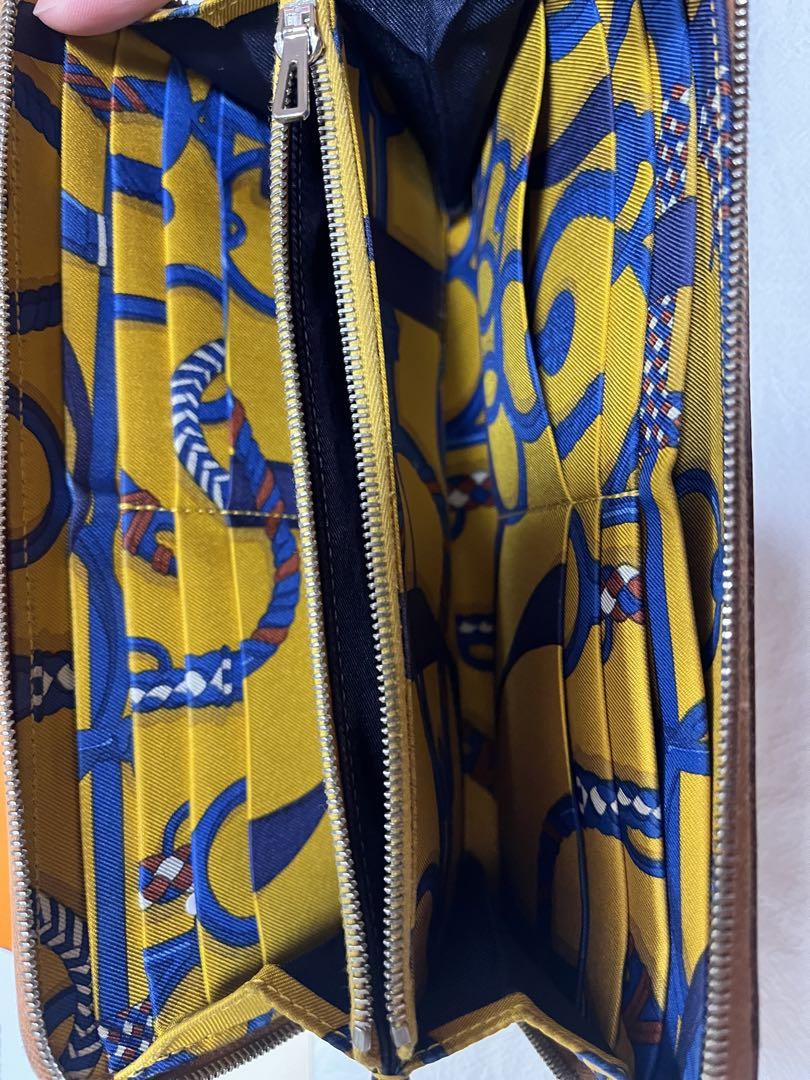 Hermès 長財布 ZIPPED WALLET ブラウン レザー Hermès 長財布 ZIPPED WALLET ブラウン レザー