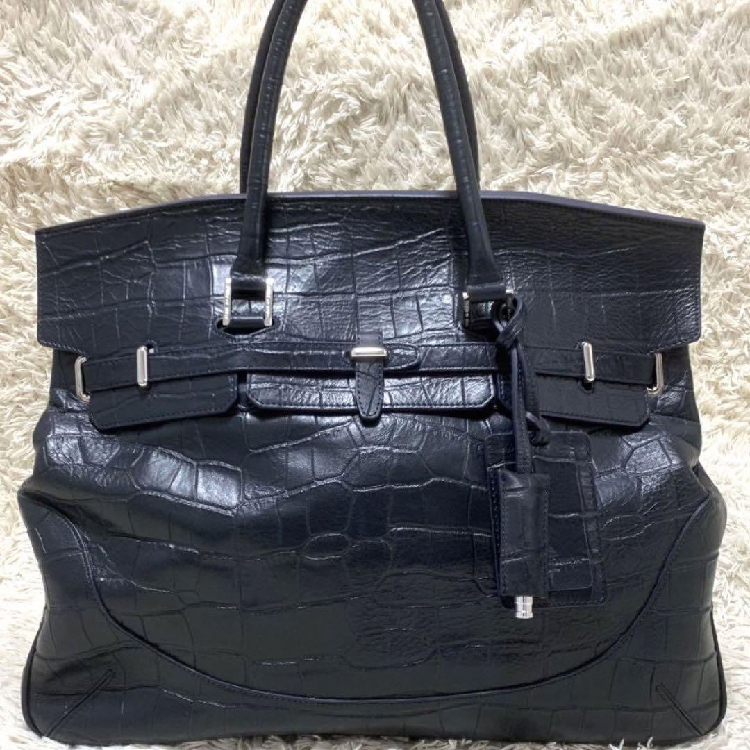 PELLE MORBIDA ✨極美品✨ メイデンヴォヤージュ L クロコ型押し 画像2