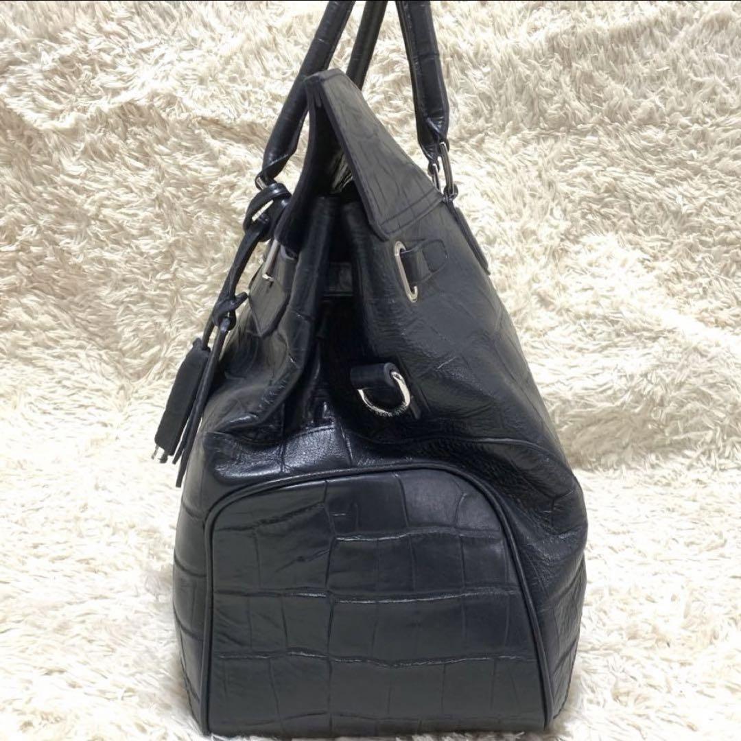 PELLE MORBIDA ✨極美品✨ メイデンヴォヤージュ L クロコ型押し 画像4