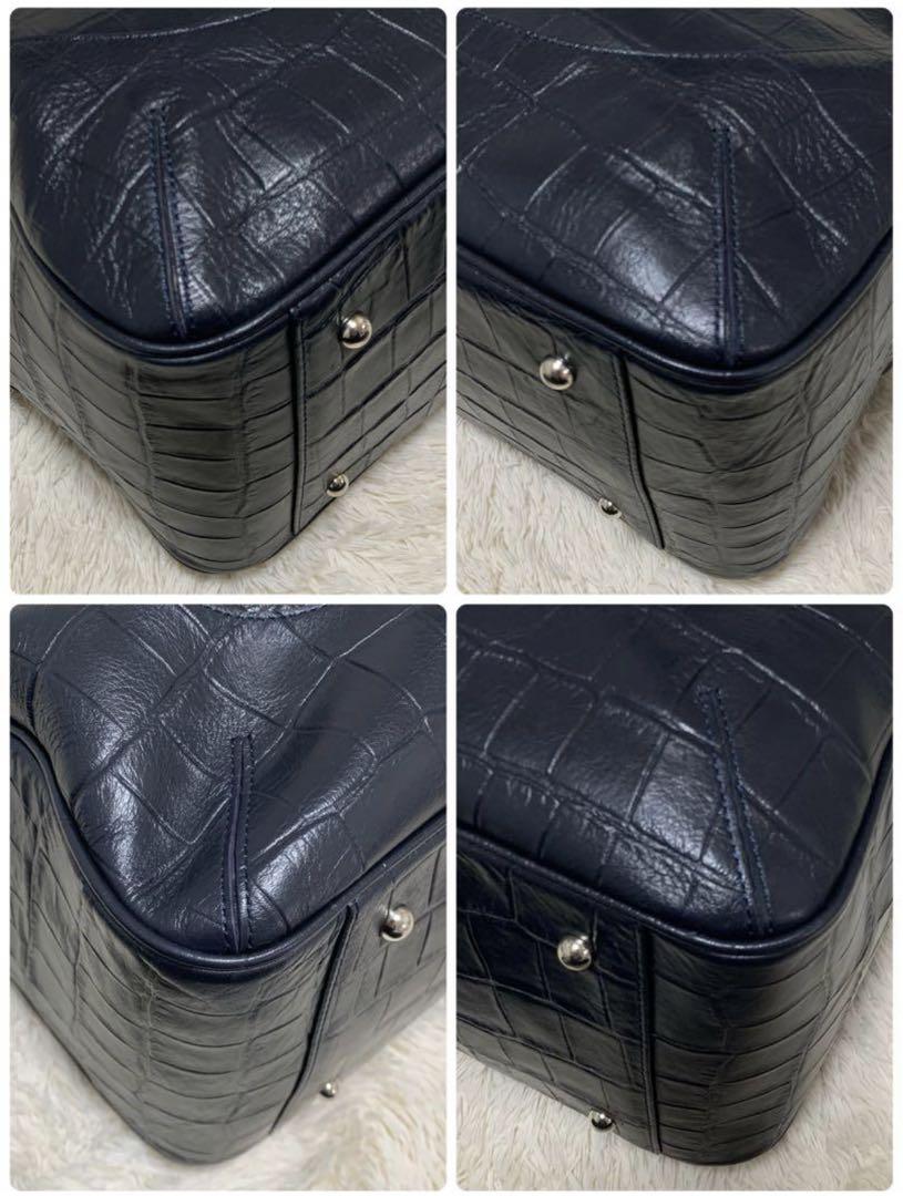 PELLE MORBIDA ✨極美品✨ メイデンヴォヤージュ L クロコ型押し 画像7