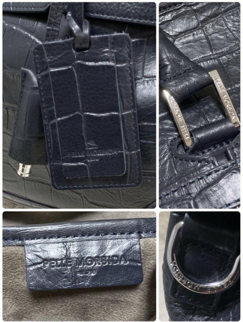 PELLE MORBIDA ✨極美品✨ メイデンヴォヤージュ L クロコ型押し 画像8