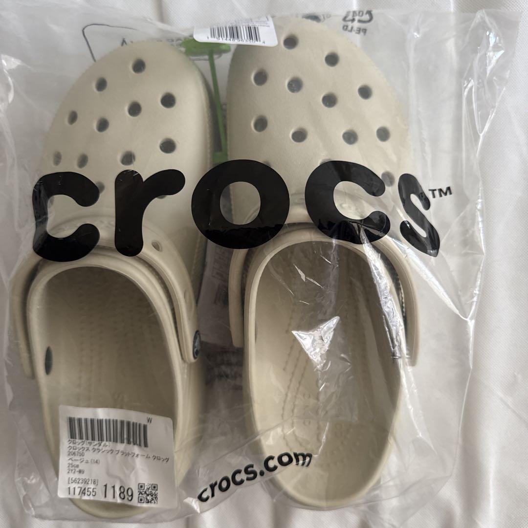 crocs厚底25cm