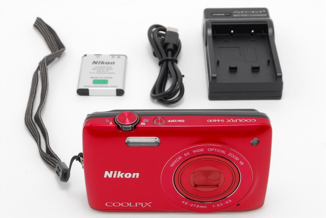 【中古/動作品】Nikon COOLPIX S4400 コンパクトデジタルカメラ 11,700円