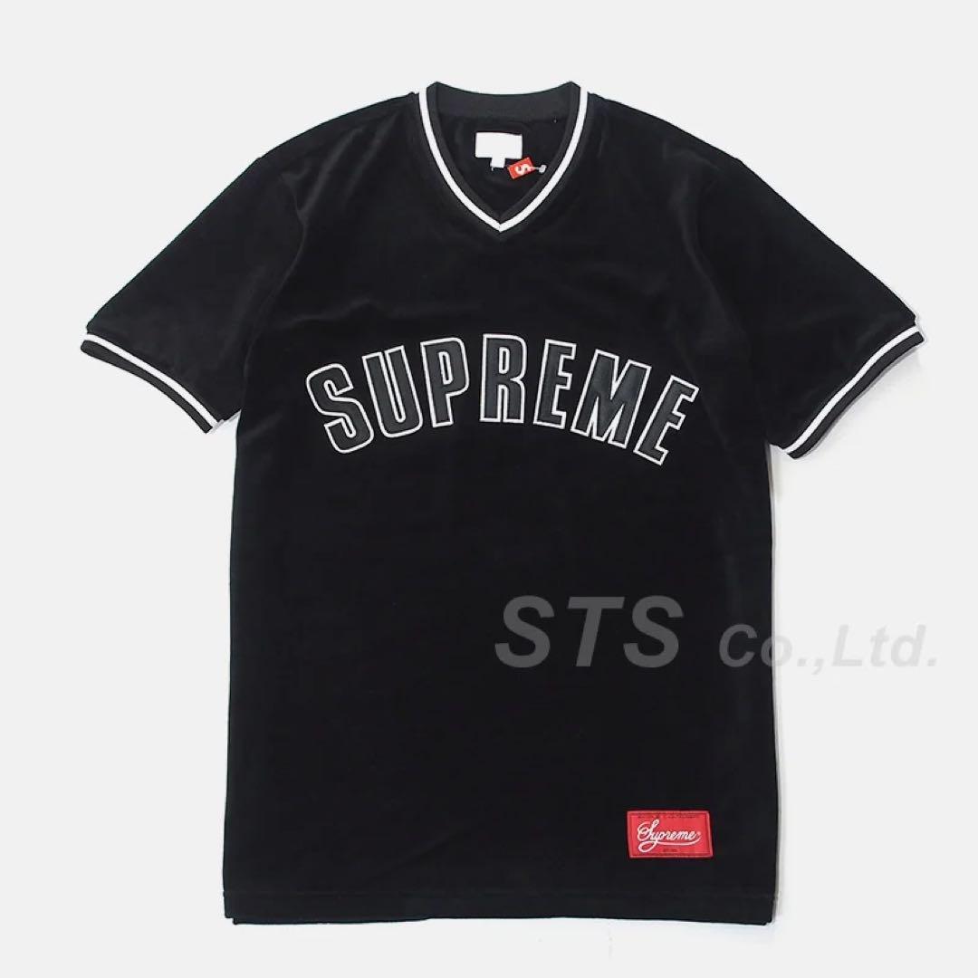 大人気新品 Supreme Velour Baseball Top Black トップス