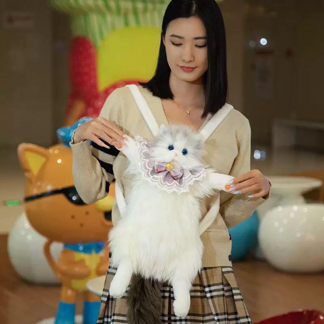【SNSで話題】ぬいぐるみバッグ リアル 猫 かわいいねこぬいぐるみリュック