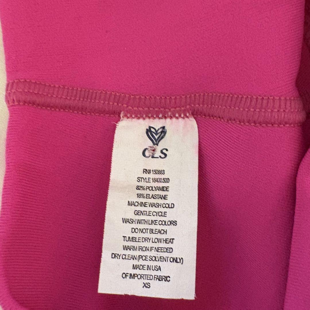 新品⭐ボディメイク大会向 CLS 美尻レギンス 蛍光ピンク　アメリカ製　XS