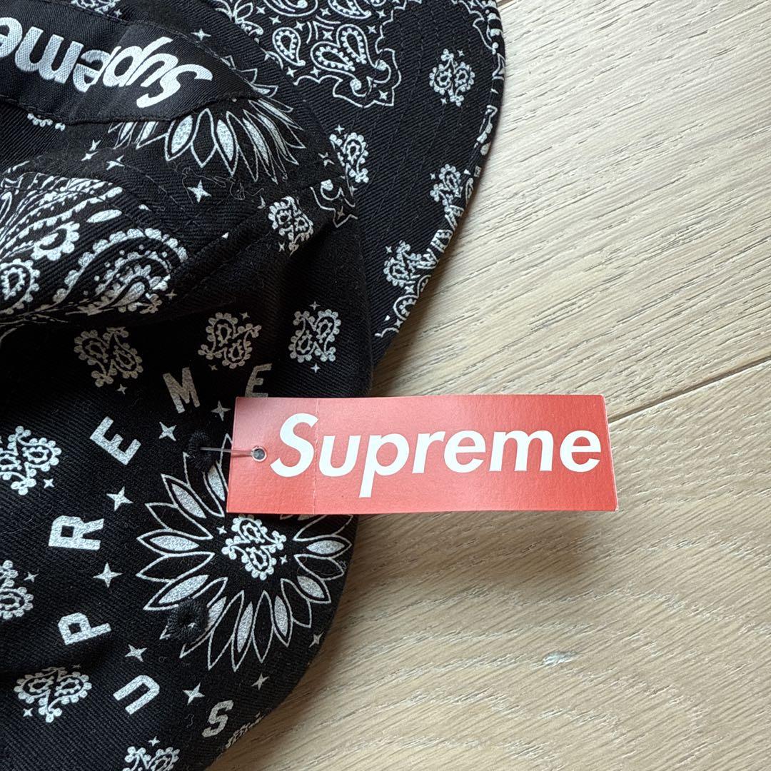 Supreme バンダナ柄キャップ　新品未使用 supreme キャンプ キャップ バンダナ柄