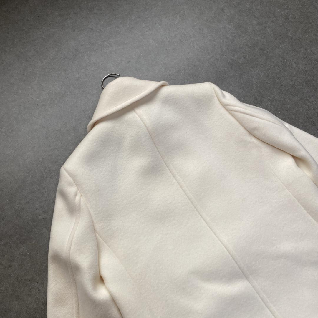美品✨allureville ショートビーバーオフィサーコート オフホワイト 2