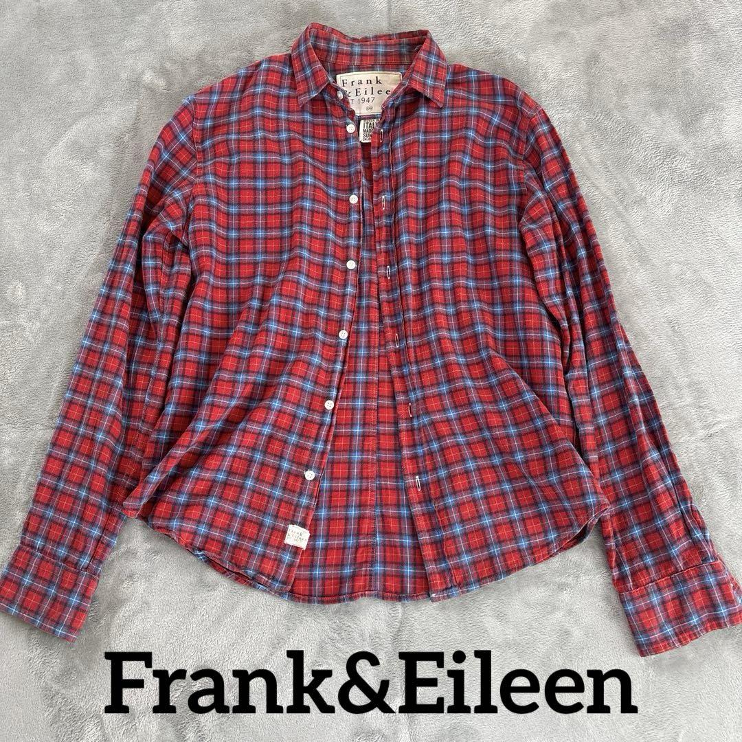 Frank & Eileen チェック柄長袖シャツ　ネルシャツ　コットン