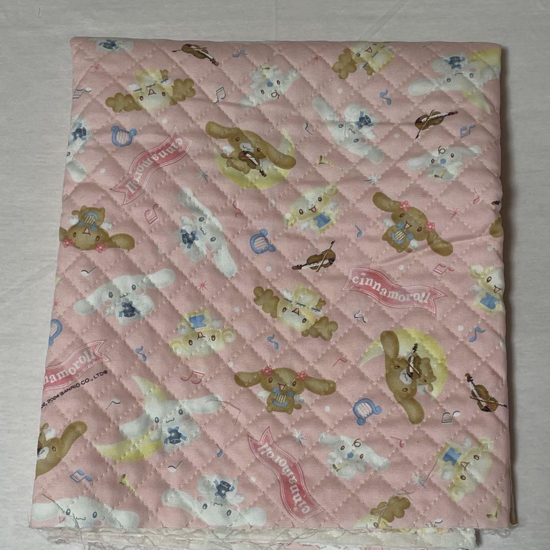 ⭐︎超レア⭐︎シナモロール　キルティング地② ピンク　98cm✖️60cm