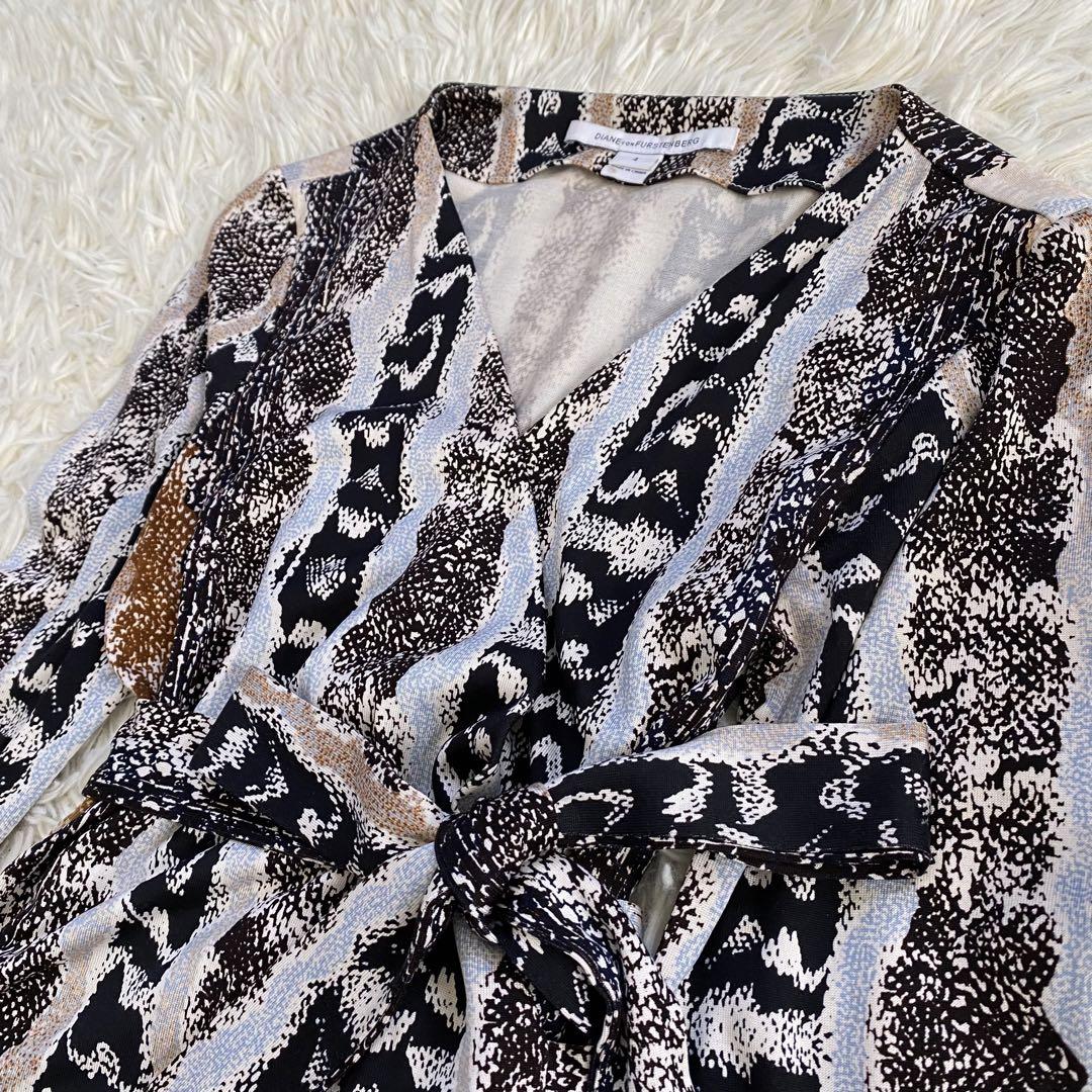 DIANE VON FURSTENBERG】カシュクール ワンピース サイズ4