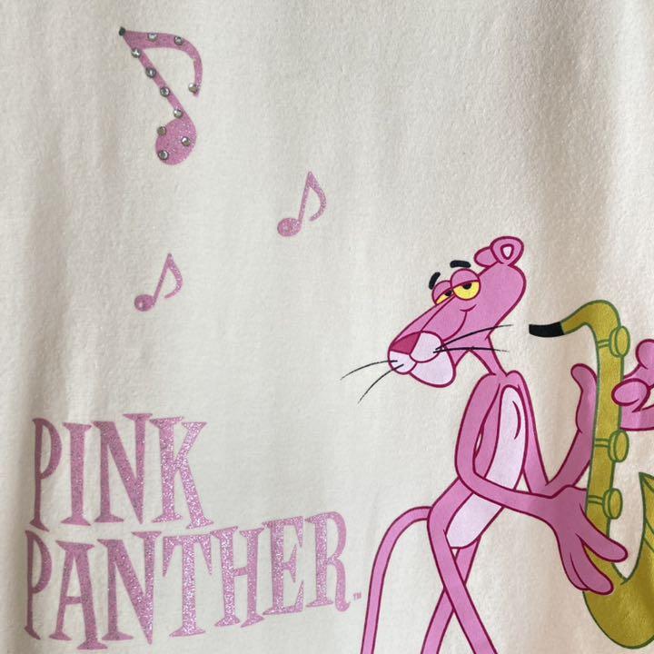 Pink Panther ピンクパンサー Tシャツ クリーム色 メルカリ