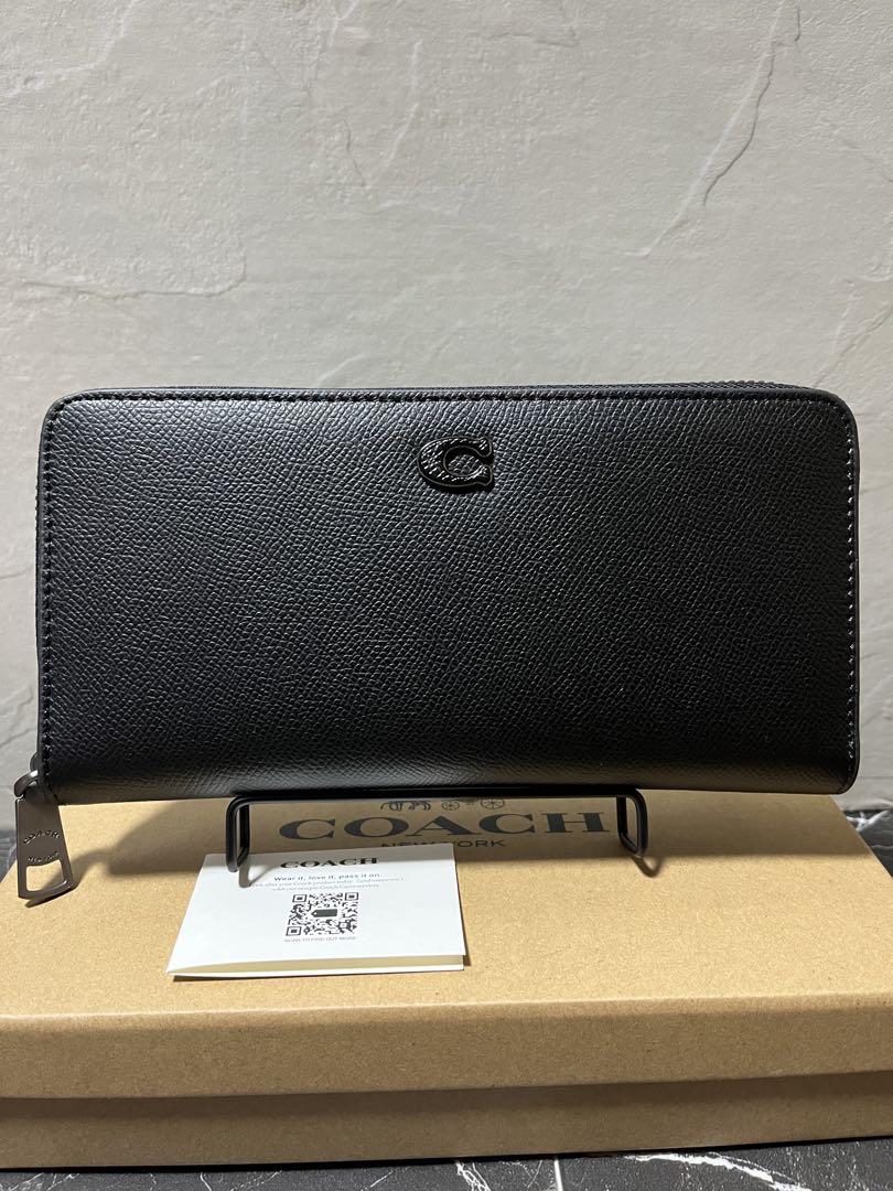 ☆新品未使用☆COACH 長財布 シンプル ブラック メンズ