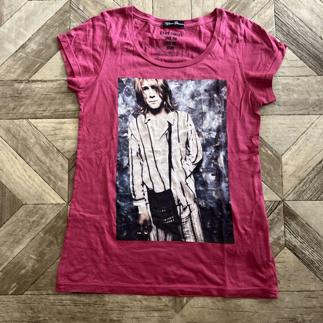 Kurt Cobain 写真プリント 長袖Tシャツ ヒステリックグラマー HYSTERIC GLAMOUR ヒステリックグラマー Tシャツ 半袖 4CT-5191