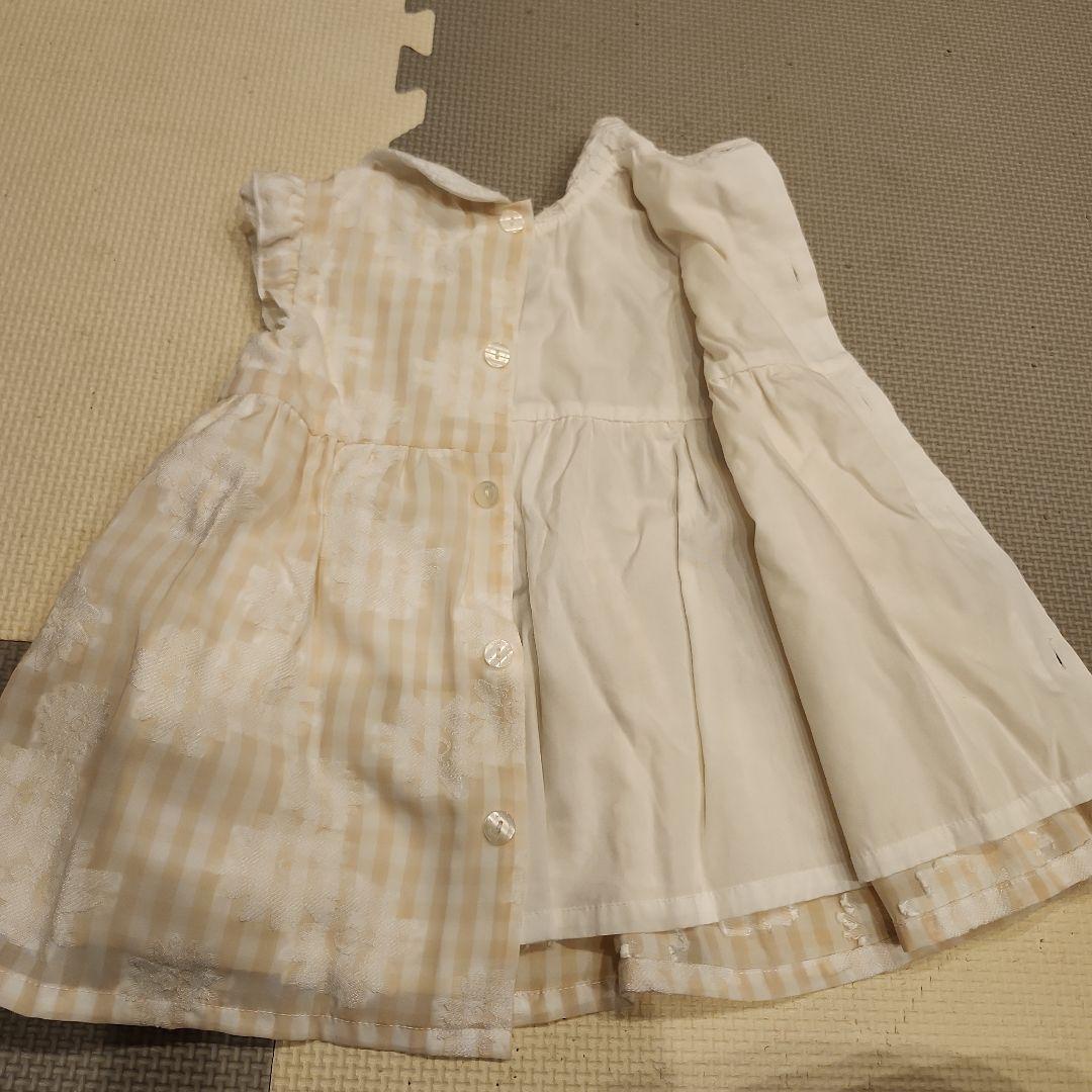 ベビー服セット ドレス・ショーツ・ビブ