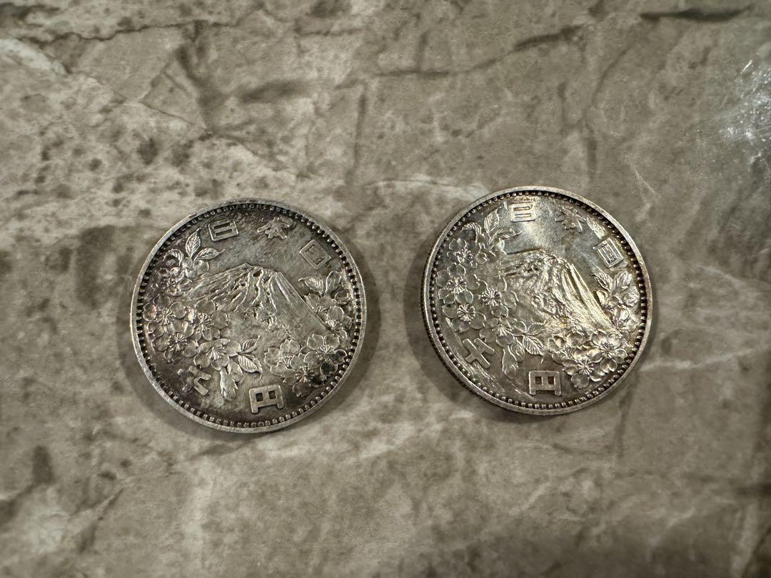 1964年　東京オリンピック記念1000円銀貨×2　プルーフ硬貨