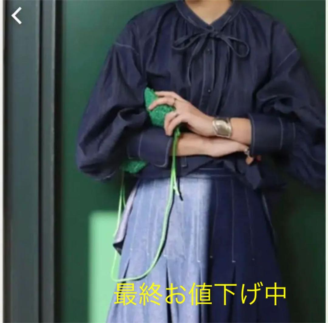 Drawer - 新品未使用 machattマチャットデニムブラウス