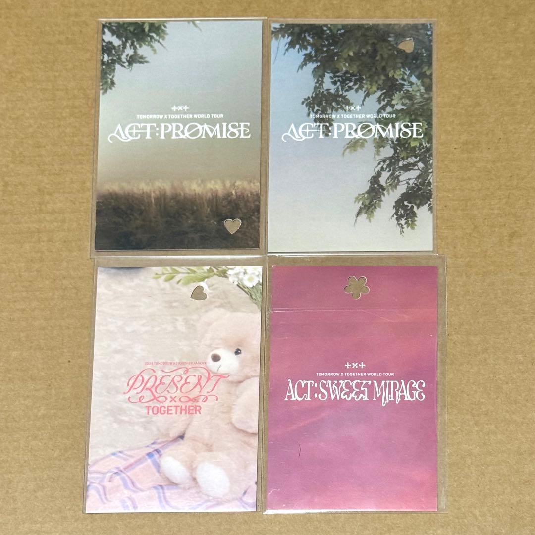 TXT 会場 moa zone トレカ プルバス 4枚 セット UP786_INFO