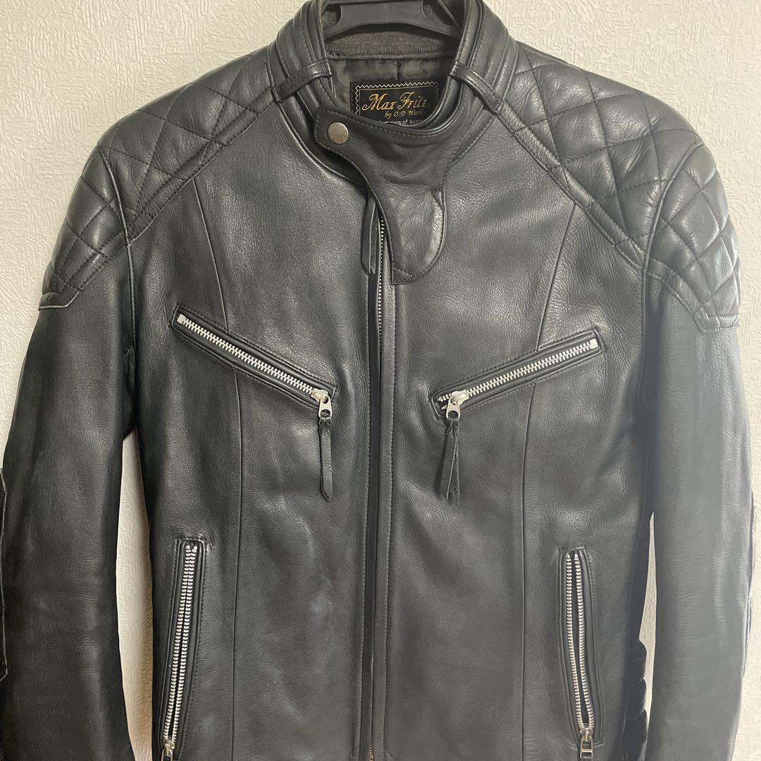 開梱 設置?無料 】 Max fritz 牛革 ジャケット 日本製 ライダースーツ