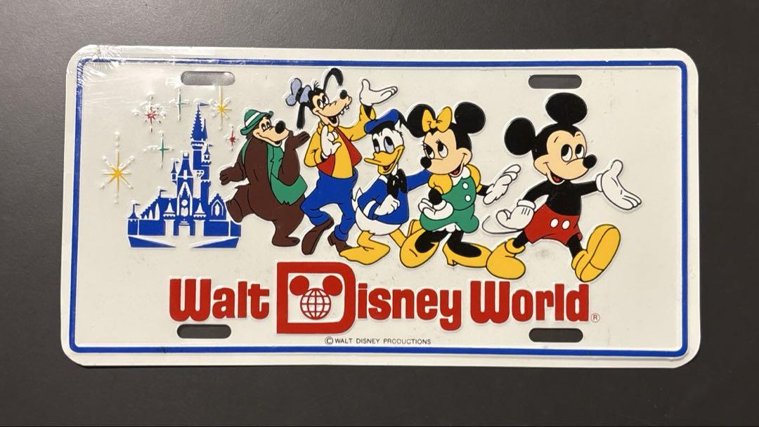 【美品】Walt Disney World ナンバープレート ディズニー