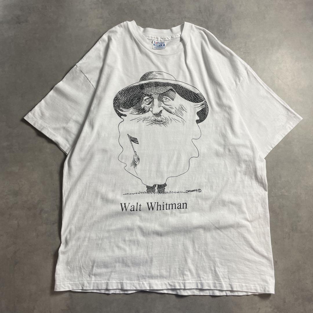90s USA製 Walt Whitman 偉人 vintage T-shirt
