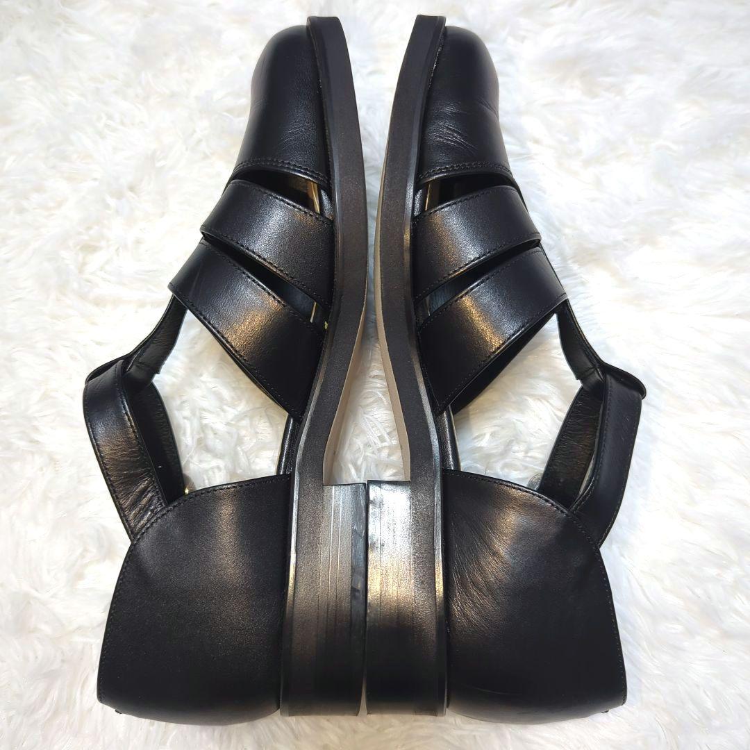 ✨美品✨マーガレットハウエル アイデア グルカサンダル【24cm】黒 2760