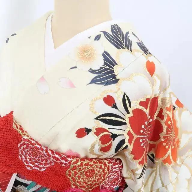 N-879◇美品５点セット 着物 正絹 成人式 振袖 長襦袢袋帯帯揚げ帯締め N-907◇美品 5点セット 着物 成人式 振袖 長襦袢 袋帯 帯揚げ