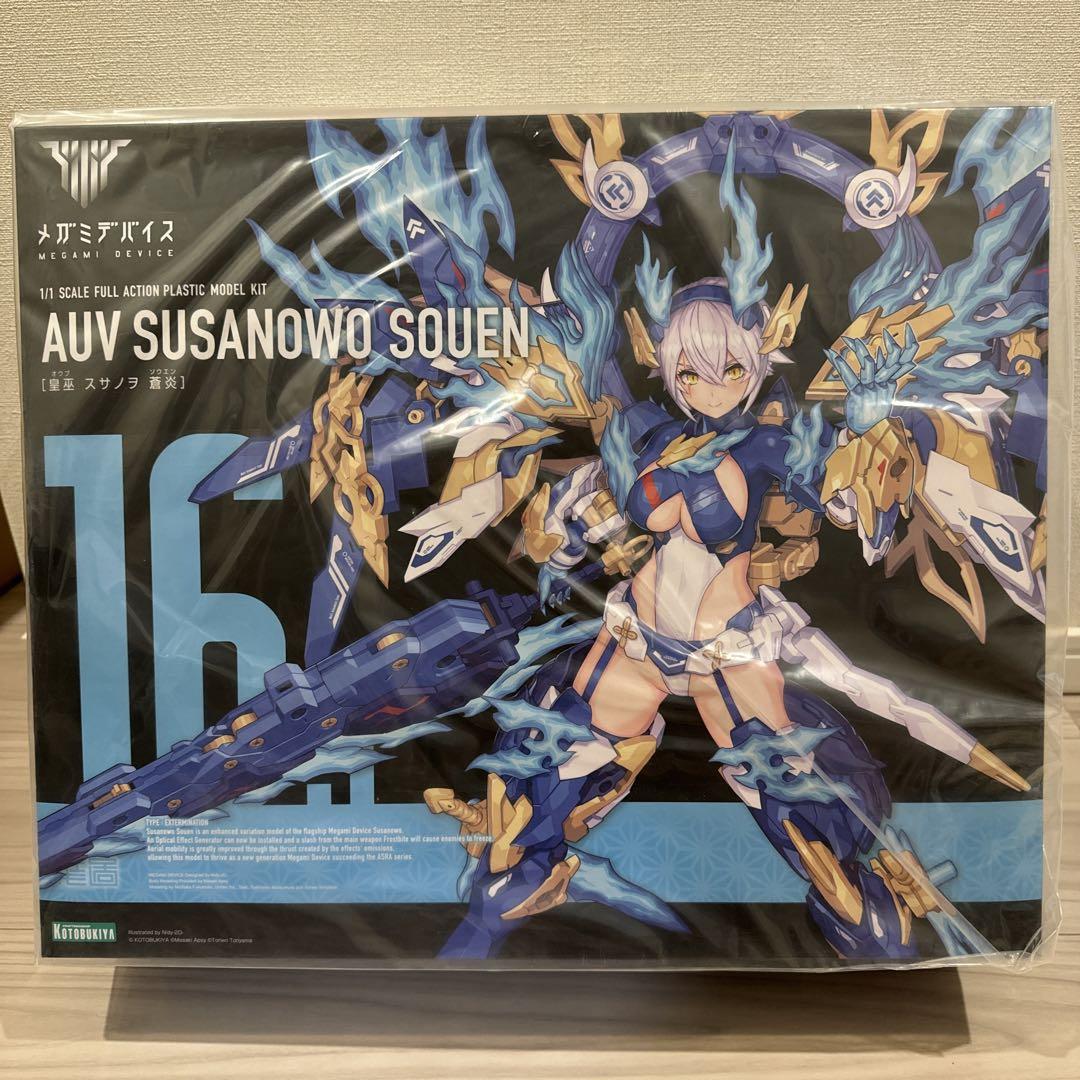 AUVスサノヲ 蒼炎｜メガミデバイス　未開封品 Amazon | 壽屋(KOTOBUKIYA) メガミデバイス 皇巫 スサノヲ 蒼炎