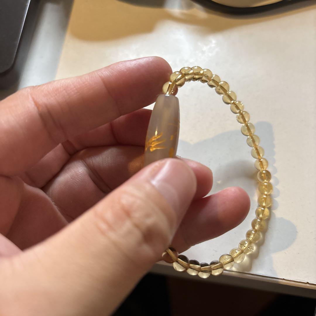 手彫り白めのう金龍神天珠さま！すんごい！