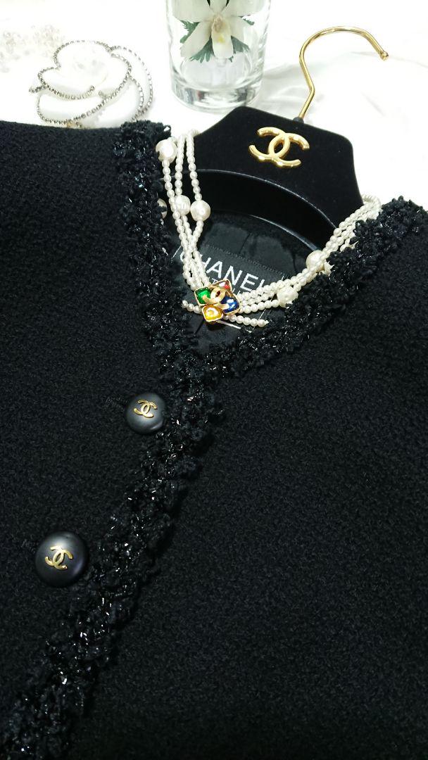 CHANEL シャネル ジャケット CCロゴボタン ツイードジャケット