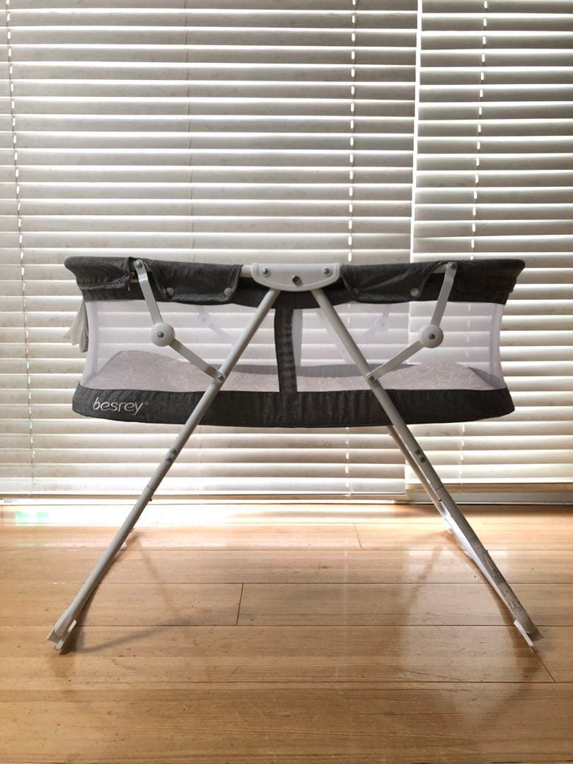 besrey ベスレー ベビーベッド 新生児 蚊帳付き ディズニープリンセス